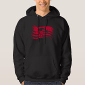 Amerikaanse Bald Eagle Eyes USA Flag Patriotic Man Hoodie (Voorkant)