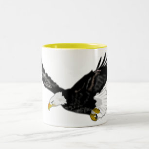 Amerikaanse Bald Eagle Flying Coffee Mok