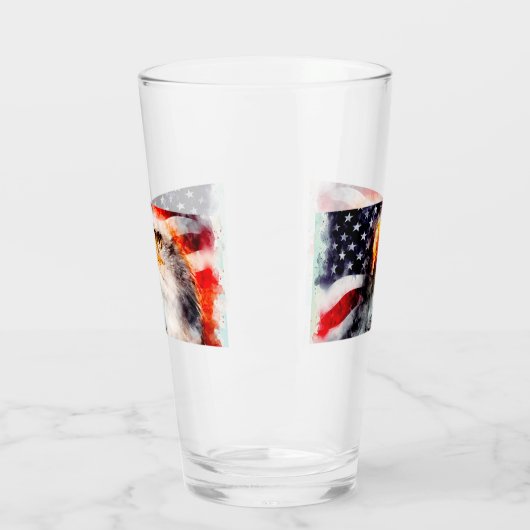Amerikaanse Bald Eagle Glas (Links)
