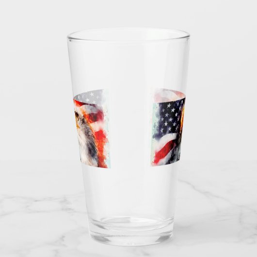 Amerikaanse Bald Eagle Glas (Rechts)
