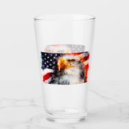 Amerikaanse Bald Eagle Glas (Voorkant)
