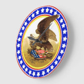 -Amerikaanse Bald Eagle Grote Klok (Hoek)