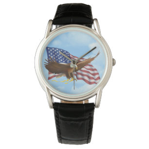 Amerikaanse Bald Eagle Horloge