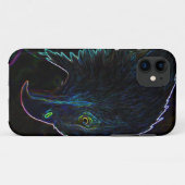 Amerikaanse Bald Eagle in Ggloed Edges Case-Mate iPhone Case (Achterkant (horizontaal))