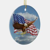 Amerikaanse Bald Eagle Keramisch Ornament (Rechts)