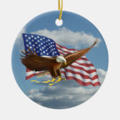 Amerikaanse Bald Eagle Keramisch Ornament (Voorkant)