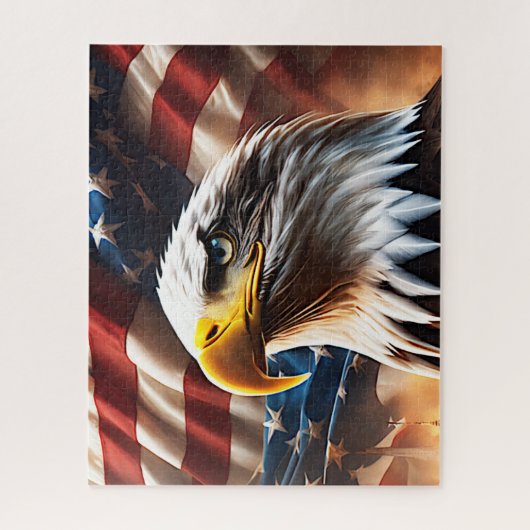 Amerikaanse Bald Eagle Legpuzzel (Verticaal)