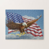Amerikaanse Bald Eagle Legpuzzel (Horizontaal)