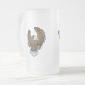 Amerikaanse Bald Eagle Matglas Bierpul (Voorkant links)