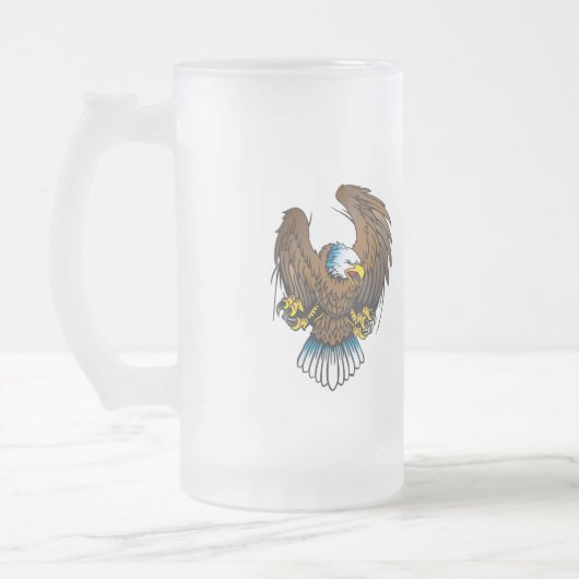 Amerikaanse Bald Eagle Matglas Bierpul (Links)