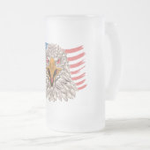 Amerikaanse Bald Eagle Matglas Bierpul (Voorkant rechts)
