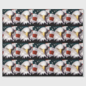 Amerikaanse Bald Eagle met vlag Cadeaupapier (Vlak)