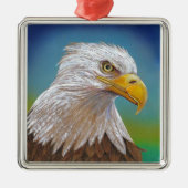 Amerikaanse Bald Eagle Metalen Ornament (Voorkant)