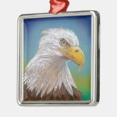 Amerikaanse Bald Eagle Metalen Ornament (Links)