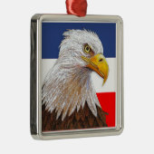 Amerikaanse Bald Eagle Metalen Ornament (Rechts)