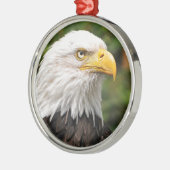 Amerikaanse Bald Eagle Metalen Ornament (Links)