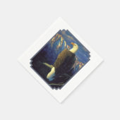 Amerikaanse Bald Eagle Mountain Sunrise Servetten (Hoek)