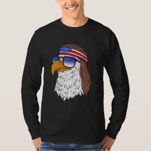 Amerikaanse Bald Eagle Mullet 4 juli Verenigde Sta T-shirt
