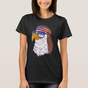 Amerikaanse Bald Eagle Mullet 4 juli Verenigde Sta T-shirt