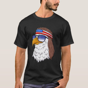 Amerikaanse Bald Eagle Mullet 4 juli Verenigde Sta T-shirt