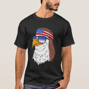 Amerikaanse Bald Eagle Mullet 4 juli Verenigde Sta T-shirt