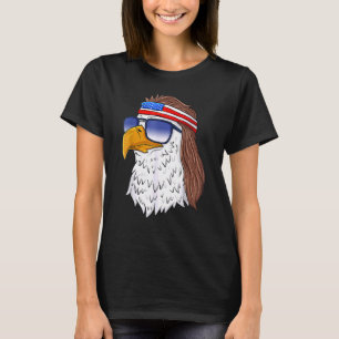 Amerikaanse Bald Eagle Mullet 4 juli Verenigde Sta T-shirt