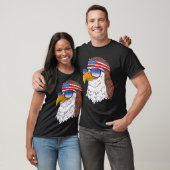 Amerikaanse Bald Eagle Mullet 4 juli VS patriot T-shirt (Unisex)