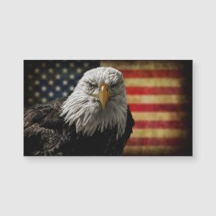 Amerikaanse Bald Eagle over de vlag van Grunge