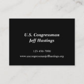 Amerikaanse Bald Eagle over vlag Visitekaartje (Achterkant)