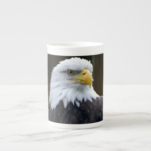 Amerikaanse Bald Eagle Porselein Kop (Voorkant)
