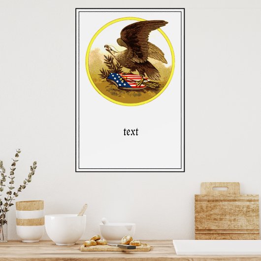 -Amerikaanse Bald Eagle Poster (Keuken)