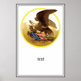 -Amerikaanse Bald Eagle Poster