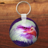 Amerikaanse Bald Eagle Sleutelhanger (Voorkant)