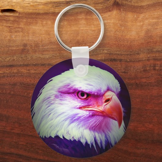 Amerikaanse Bald Eagle Sleutelhanger (Voorkant)