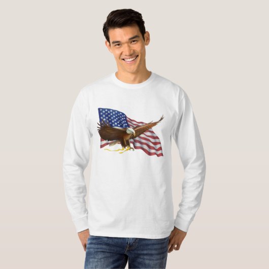 Amerikaanse Bald Eagle T-shirt (Voorkant volledig)