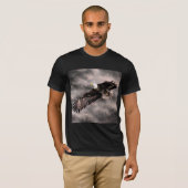 Amerikaanse Bald Eagle T-shirt vliegen in Storm Cl (Voorkant volledig)