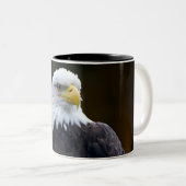 Amerikaanse Bald Eagle Tweekleurige Koffiemok (Voorkant rechts)