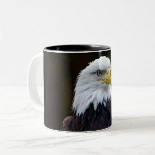 Amerikaanse Bald Eagle Tweekleurige Koffiemok
