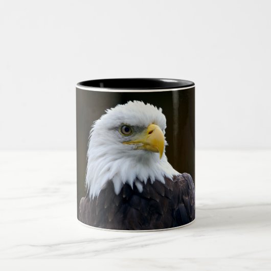 Amerikaanse Bald Eagle Tweekleurige Koffiemok (Center)