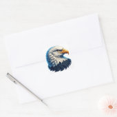 Amerikaanse Bald Eagle Vierkante Sticker (Envelop)