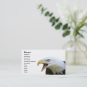 Amerikaanse Bald Eagle Visitekaartje (Staand voorkant)