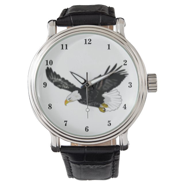 Amerikaanse Bald Eagle Watch Horloge (Voorkant)