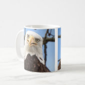 Amerikaanse Bald Eagle Wildlife Funny Koffiemok (Voorkant links)