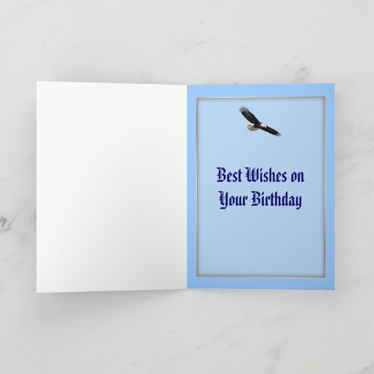 Amerikaanse Bald Eagles Birthday Kaart (Binnen)