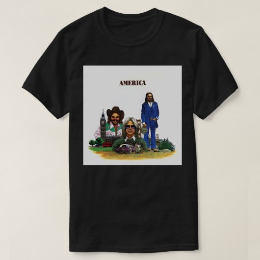 Amerikaanse band Classic T-shirt (Design voorkant)
