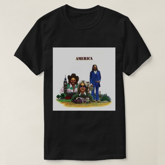 Amerikaanse band Classic T-Shirt (Design voorkant)