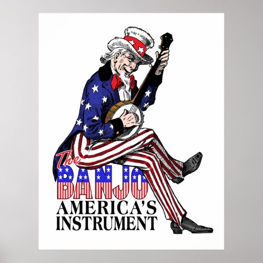 Amerikaanse Banjo-Poster Poster (Voorkant)