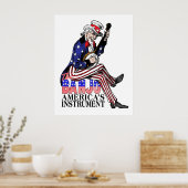Amerikaanse Banjo-Poster Poster (Keuken)