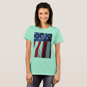 AMERIKAANSE BANNER van de PATRIOTTISCHE EER van de T-shirt (Voorkant volledig)