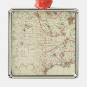 Amerikaanse barometer metalen ornament